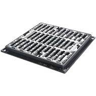 GRILLE FONTE CARREE PLATE PMR SQUADRA C250 510X510-400X400 H.3,9CM