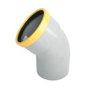 Coude PVC assainissement CR8 Ø160 mâle-femelle 30°