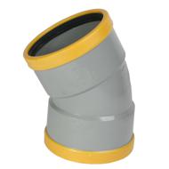 Coude PVC assainissement CR8 Ø125 femelle-femelle 30°