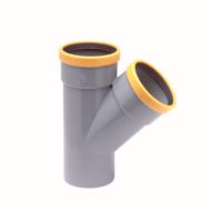 Culotte PVC assainissement CR8 Ø125 mâle-femelle 45°