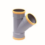 Culotte PVC assainissement CR8 Ø160 femelle-femelle 45°