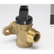 Robinet prise latérale DN20 40/3 PB à bride taraudé 20/27 à décharge