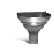 Cuvette 1/2 ronde zinc Ø80mm