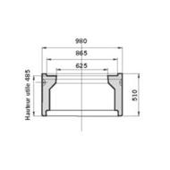 Tête pour regard EXACT Ø800 H48,5cm sans échelons CE