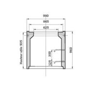 Tête pour regard EXACT Ø800 H93,5cm avec échelons CE