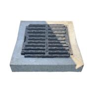 Tête CBF avec grille concave pour regard 50x50/58x58cm H.9cm