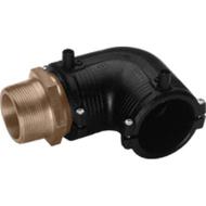 Coude PE/laiton 90° PN16 filetage électrosoudable