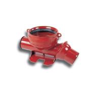 Boîte branchement fonte gravitaire corps bout uni MM orientable +joint IM