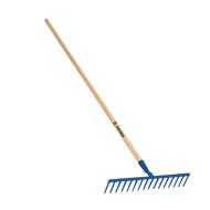 RATEAU ACIER FORGE MANCHE BOIS 16 DENTS DROITES 1 500 X 28,5MM
