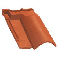 Tuile sous faitière OMEGA 10 ROUGE NUANCE