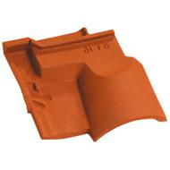 Tuile sous faitière 1/2 pureau OMEGA 10 ROUGE NUANCE