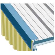 Rive pignon laquée HACIERCO 116X120mm 75/100 4,00m 7022 GRAPHITE