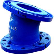 Coude fonte GS bride mobile DN100 22,5°-1/16 ISO PN10-16