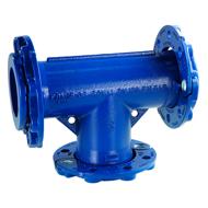 Té réduit fonte GS bride mobile DN060-040 ISO PN10-16