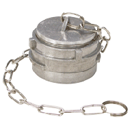 Bouchon alu symétrique DN065 avec chaine