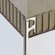 Profilé 1/4 de rond RONDEC alu anodisé chromé brossé L.2,5m