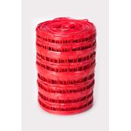 GRILLAGE AVERTISSEUR ROUGE DETECTABLE ROULEAU 100M X30CM