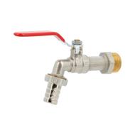 ROBINET DE PUISAGE A SPHERE LAITON NICKELE MALE 1/2' GAZ 16BAR