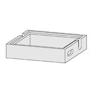 REHAUSSE BETON POUR REGARD 1000X1000 H30CM AVEC ECHELON
