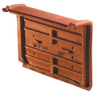 Rive universelle vieilli nuancé/fond rouge