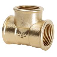 Té laiton égal femelle 12/17