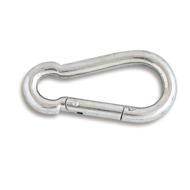 Porte-mousqueton pompier acier zingué Ø8mm 80mm