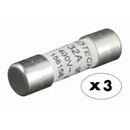 3 FUS. 10.3X38 32A VOY NF céramiques à voyant 10,3 x 38mm 32A boite 3