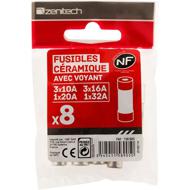 8 FUS.10A+16A+20A+32A VOY NF céramiques à voyant 10-16-20-32A boite 8