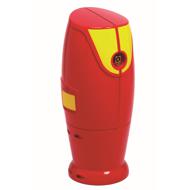 Poteau incendie EMERAUDE ARGENT n°5 DN150 choc H.1,00m NF rouge