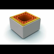 Boisseau terre cuite KALISOL 38x33x38 Int: 20x20