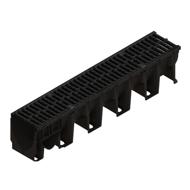CANIVEAU PP XTRADRAIN 150C L150 H172 + GRILLE PASSERELLE FONTE C250 1M