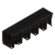 CANIVEAU PP XTRADRAIN 200C L200 H222 + GRILLE PASSERELLE FONTE C250 1M