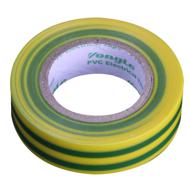 Rouleau adhésif électricien PVC 10mx15mm vert/jaune