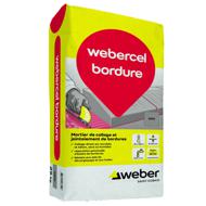 Mortier pour collage de bordures WEBER.CEL BORDURES gris sac 25kg
