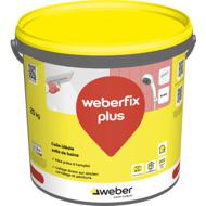 MORTIER COLLE carrelage en pâte WEBER.FIX PLUS blanc seau 25kg D2ET