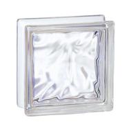 BRIQUE DE VERRE STANDARD 198 NUAGEE INCOLORE 19X19X8CM