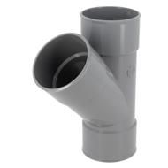 Culotte à coller PVC Ø80mm femelle-femelle 45°