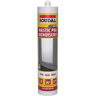 Mastic MENUISERIE silicone neutre gris cartouche 300ml
