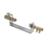 Kit étrier 250mm inox fixe 1 lumière-1fourche robinet 4317 à raccord 4317