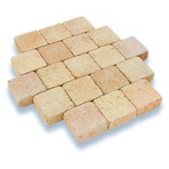 PAVE FLORENTIN 12X12CM EP.6CM SABLE SAUMON NUANCE