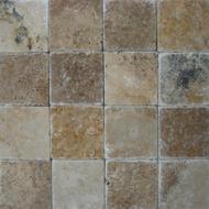 Travertin rustic vieilli 20x20cm Ep.1cm