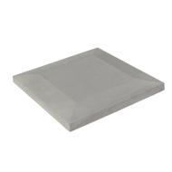 Chapeau de pilier 50 plat 1/2 PENTE gris