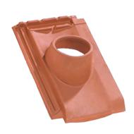 TUILE DOUILLE D150 H10 TENON TRES HAUT FLAMME RUSTIQUE