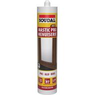 Mastic MENUISERIE silicone neutre Brun cartouche 300ml