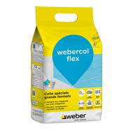 Mortier colle carrelage WEBERCOL FLEX gris sac 5kg C2S1 ET/EG