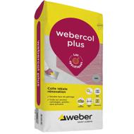 Mortier colle carrelage WEBERCOL PLUS gris sac 25kg C2 ET/EG