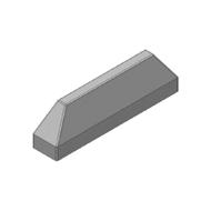 Bordure béton anti-passage gris 20x30cm 1m démoulage différé