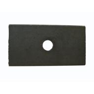 Plaque d'appui brute pour tige filetage Ø15 70x130mm EP.1cm