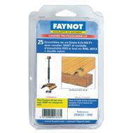 FIXATION PROFIL 850/BOIS 25 PIECE KIT RAL 702