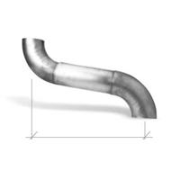 Coude coulisse réglable 80/120cm galva Ø80mm